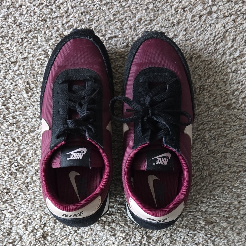 Nike Maroon and Black Athletic Shoes